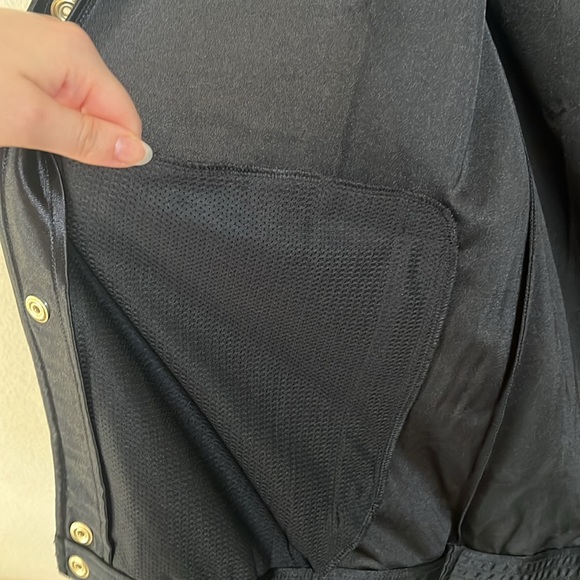 Reebok Black Gold Snap Jacket Track Basketball Sporty Mens Size Large - Picture 6 of 12